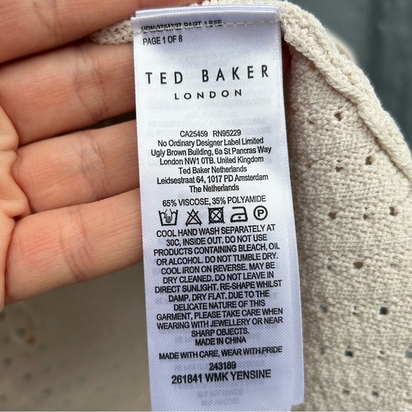 Ted Baker knit Yensine Tank, size Ted “4” (8/10) - Picture 11 of 15